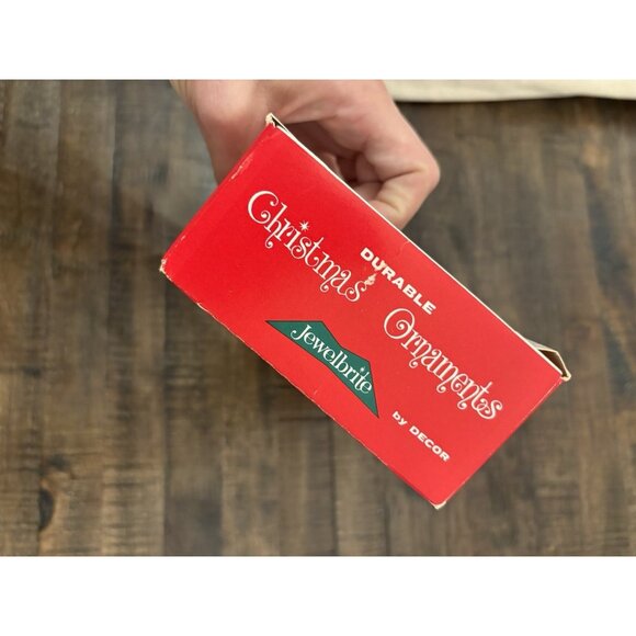 Vtg Christmas Jewel Brite Nativity Plastic Diorama Tear Drop Ornaments Nativity - Picture 7 of 7